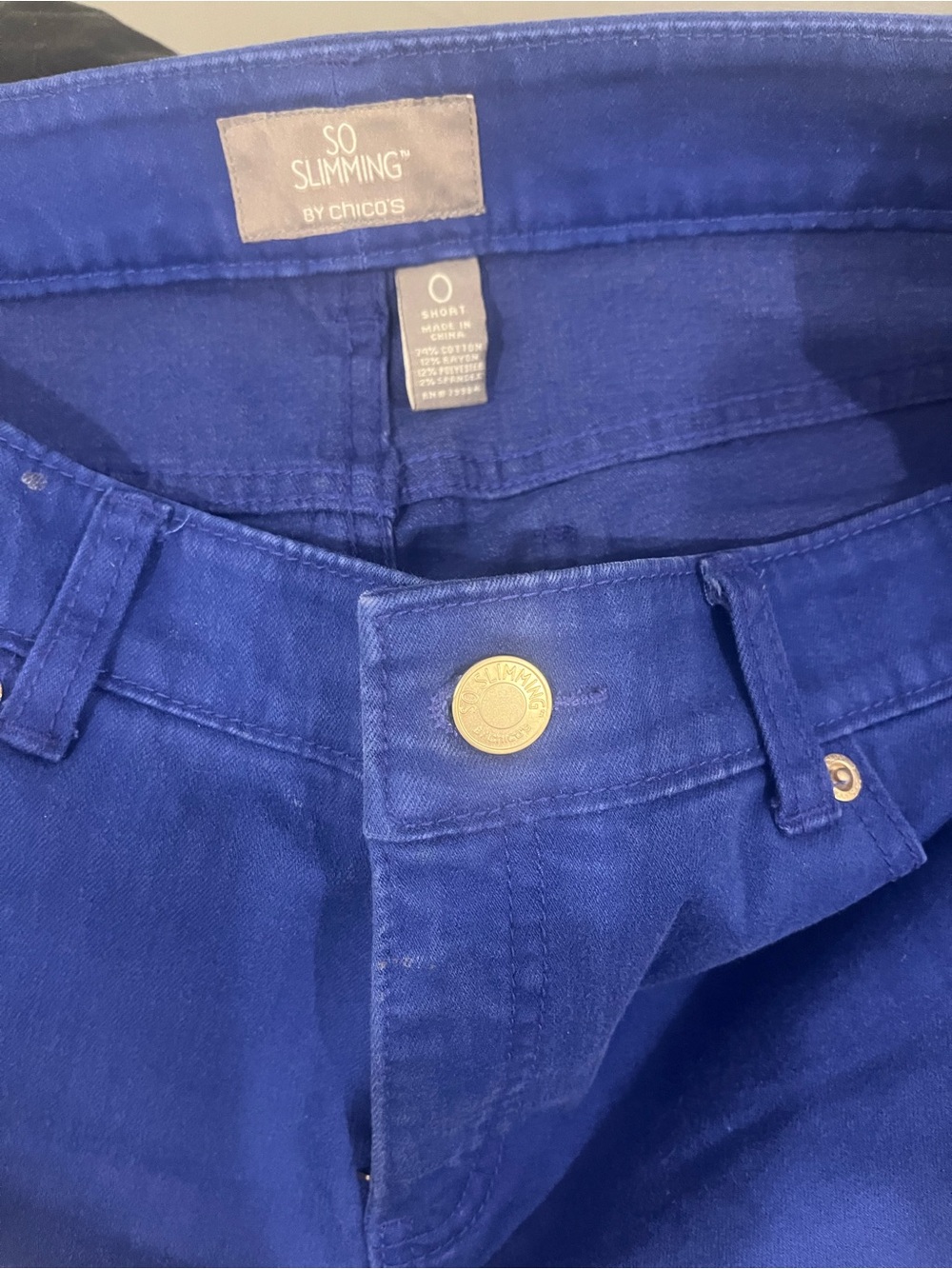 Chico's So Slimming Boot Cut Jeans in Royal Blue